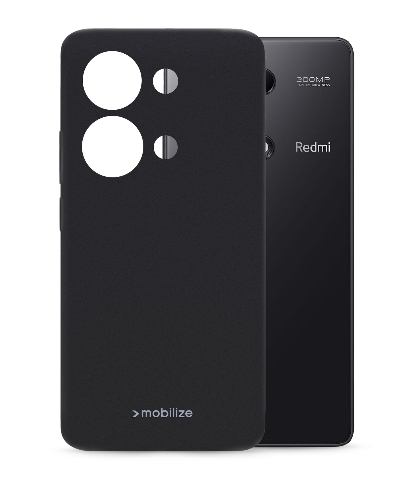 Mobilize Rubber Gelly Case Xiaomi Poco M6 Pro 4G/Redmi Note 13 Pro 4G Matt Black