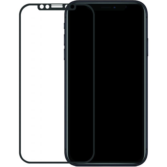 Mobilize Edge-To-Edge Glass Screen Protector Apple Iphone Xr/11 Black Full Glue