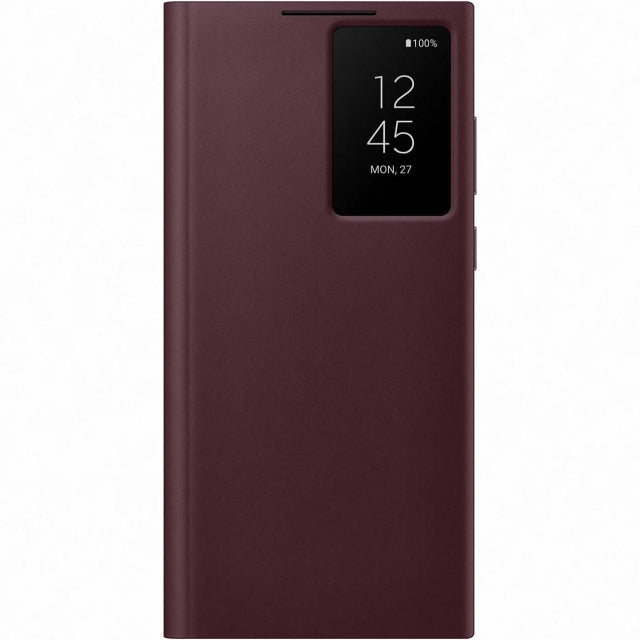 Samsung Ef-Zs908Ceegee Samsung Smart Clear View Cover Galaxy S22 Ultra 5G Burgundy