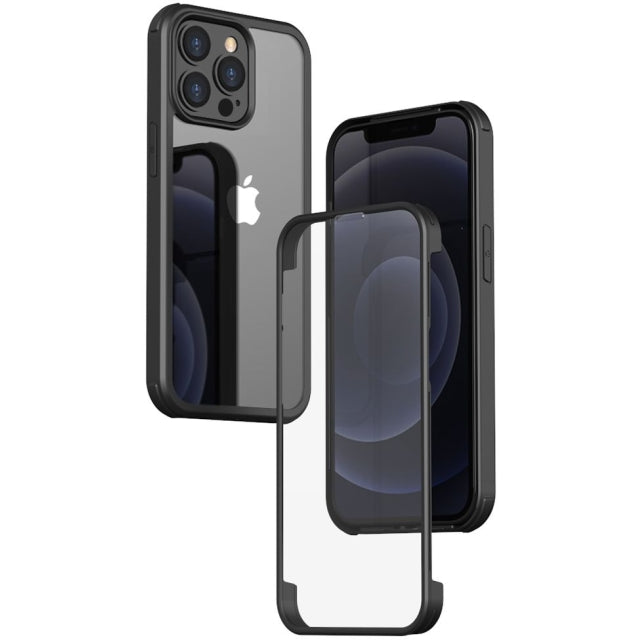 Valenta Tempered Glass Full Cover Bumper Case Apple Iphone 14 Pro Black
