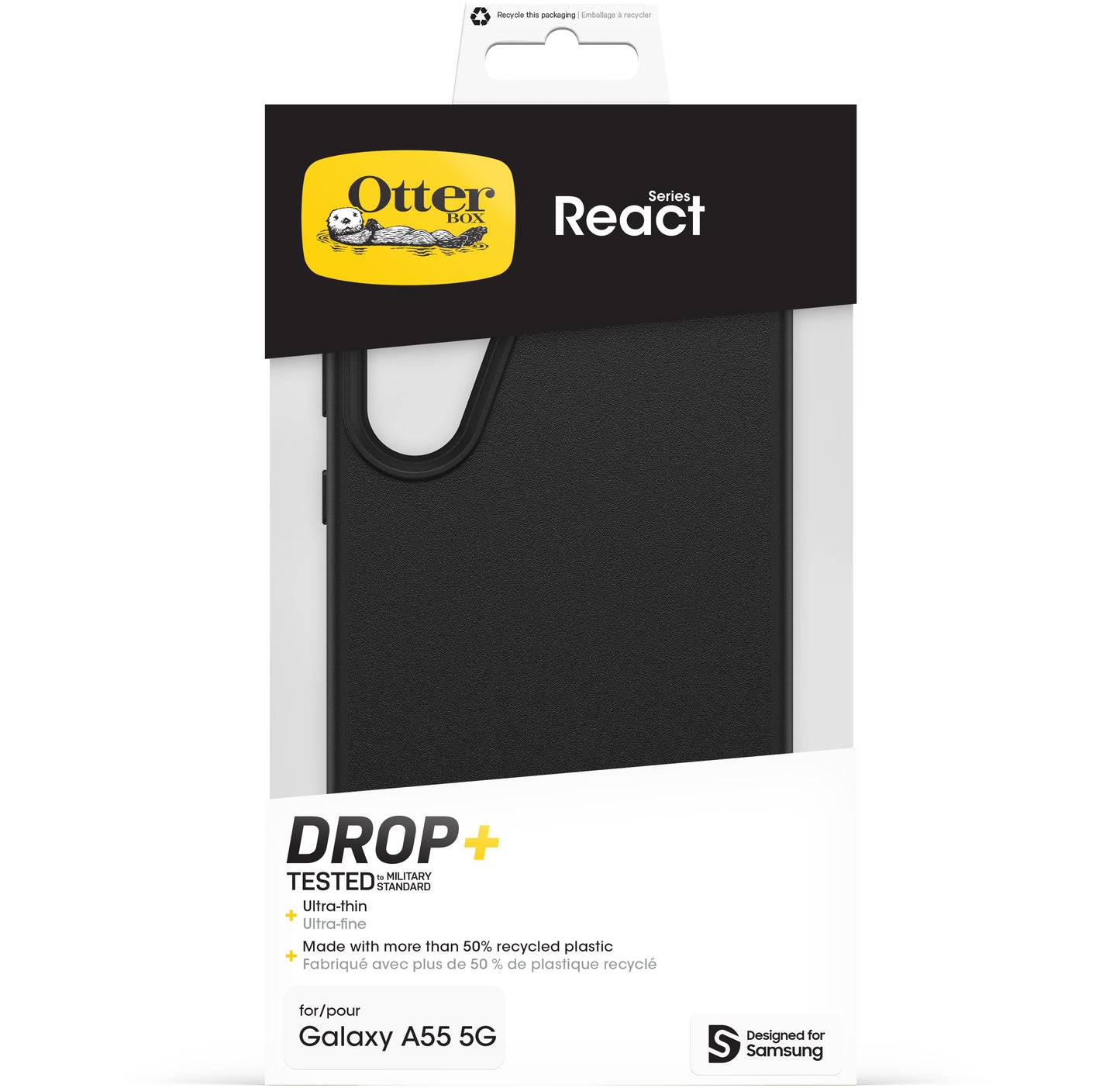 Otterbox React Series Samsung Galaxy A55 5G Black