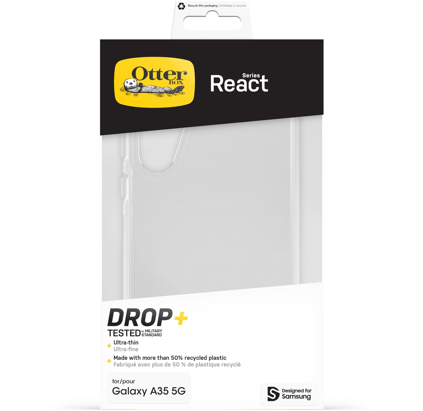 Otterbox React Series Samsung Galaxy A35 5G Clear