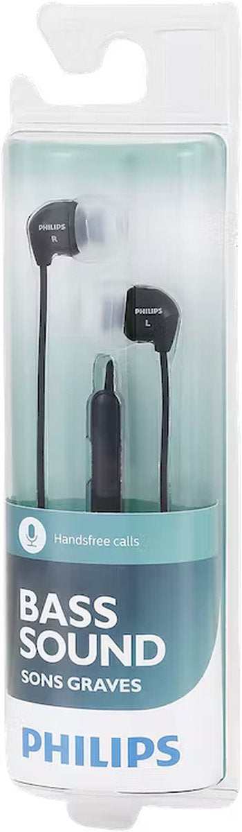Écouteurs Philips Bass Sound - Avec microphone pour les appels mains libres 