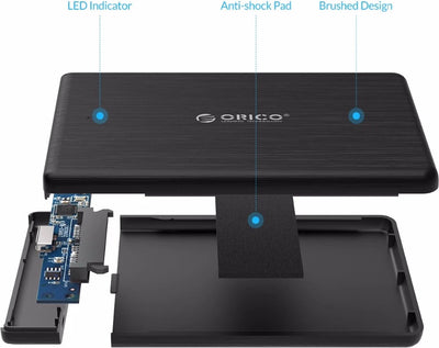 Orico 2189U3 - Boîtier de disque dur USB3.0 2,5 pouces - Boîtier de disque dur