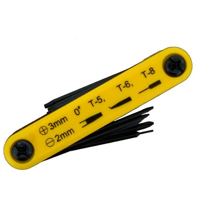 Universeel Universal Foldaway Toolset Yellow/Black