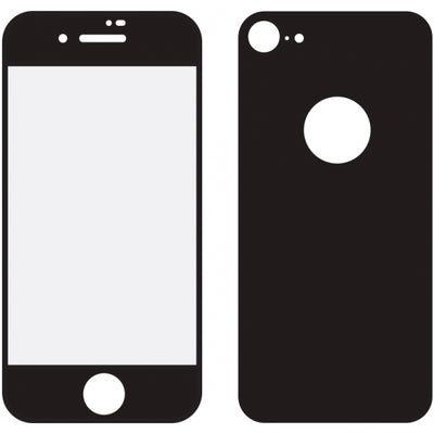 Mobilize Edge-To-Edge Glass Screen Protector Apple Iphone 8 Front And Back Pack Black Full Glue