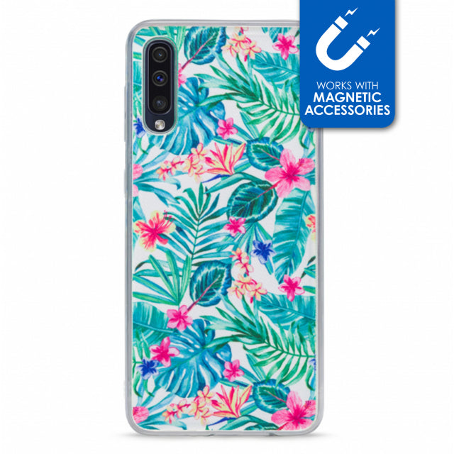 My Style Magneta Case For Samsung Galaxy A30S/A50 White Jungle