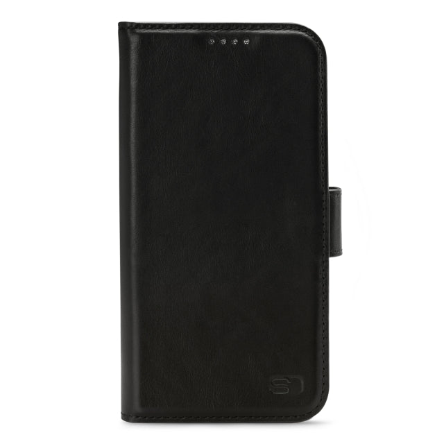 Senza Pure Leather Wallet Apple Iphone 14 Plus Deep Black