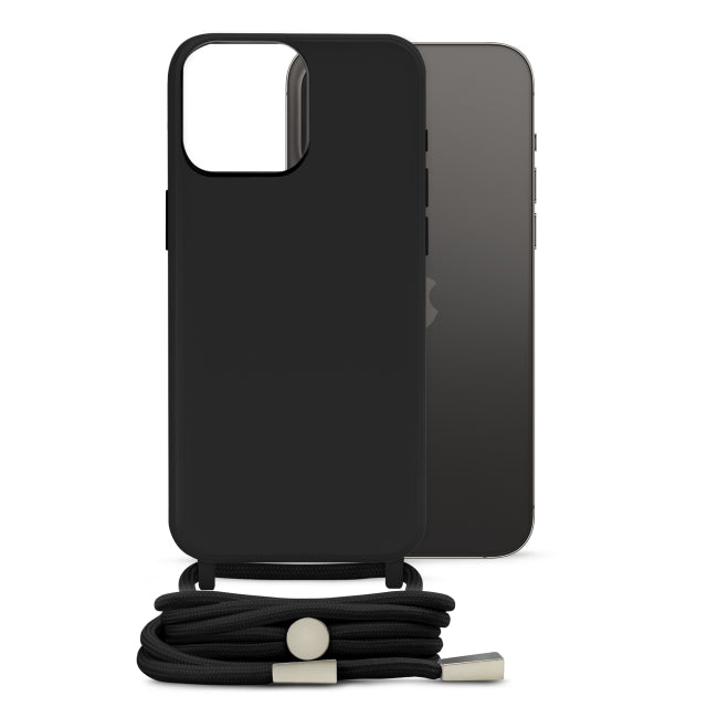 Mobilize Lanyard Gelly Case For Apple Iphone 14 Pro Max Black
