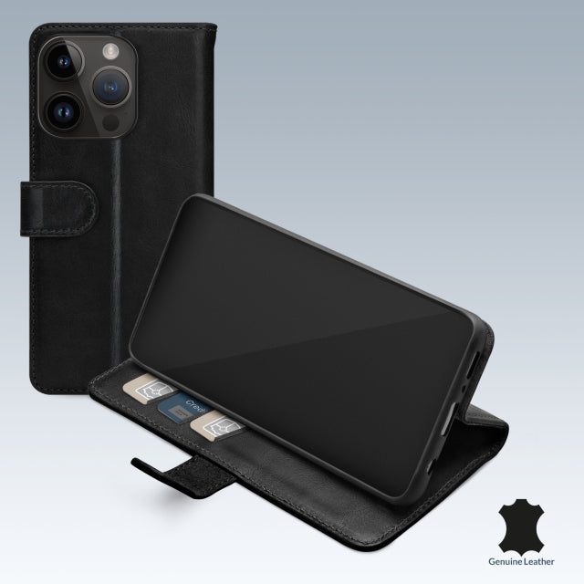 Mobilize Leather Wallet Apple Iphone 14 Pro Black
