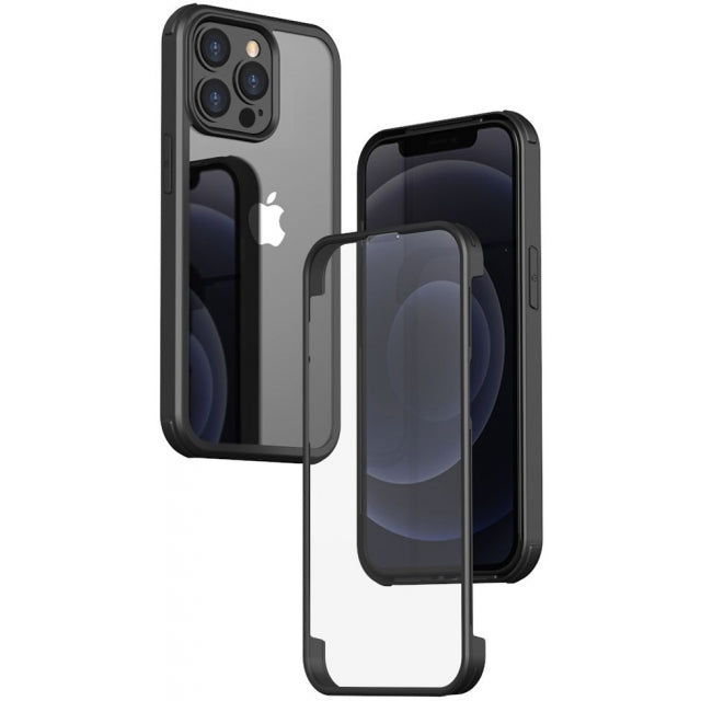 Valenta Tempered Glass Full Cover Bumper Case Apple Iphone 13 Pro Black