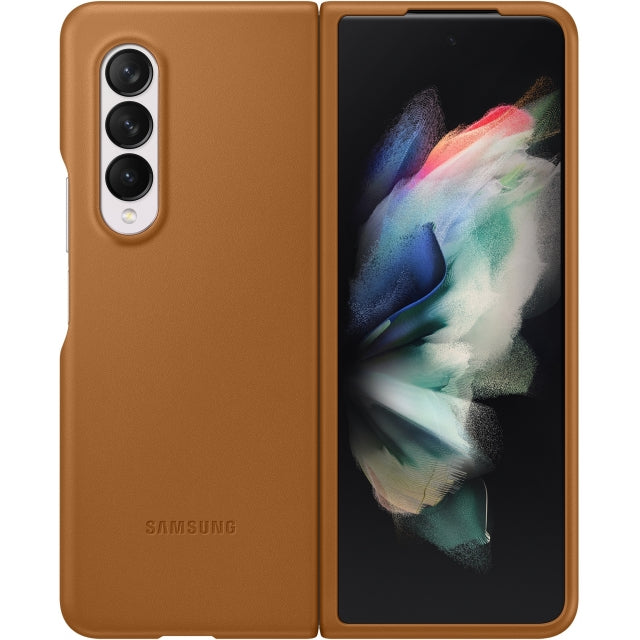 Samsung Ef-Vf926Laegww Samsung Leather Cover Galaxy Z Fold3 Camel