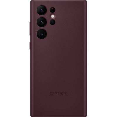 Samsung Ef-Vs908Leegww Samsung Leather Cover Galaxy S22 Ultra 5G Burgundy