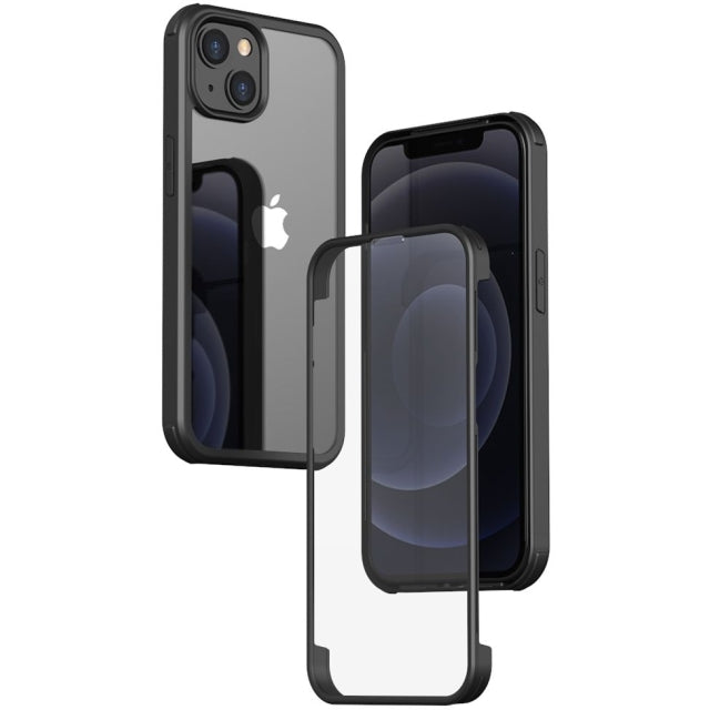 Valenta Tempered Glass Full Cover Bumper Case Apple Iphone 14 Plus Black